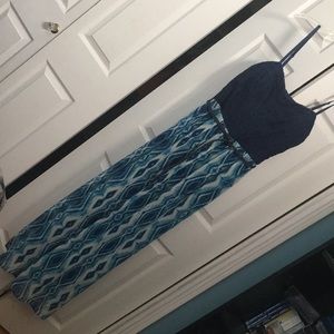 Spaghetti strap floorlength dress